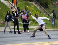 Riots erupt after the funeral of Baltimore man who died in police custody