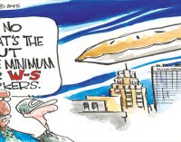 Editorial cartoon: Minimum wage increase for Winston-Salem city workers?