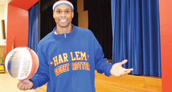 Globetrotter tells students to stand against bullying