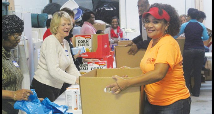 Organizations unite to provide food to families