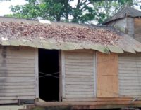 Historic school moved in preparation for restoration