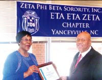 Bishop receives Zeta award