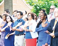 Naturalization Ceremony tomorrow at Old Salem