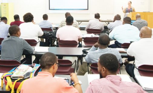 Black Men Prepare for  Challenges of the Classroom