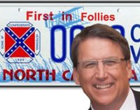 Commentary: McCrory is talk but no action on Confederate flag license plates