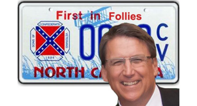 Commentary: McCrory is talk but no action on Confederate flag license plates