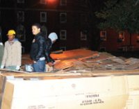 Fraternity seeks community  donations during sleep-out