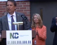 Governor McCrory announces  $1 billion reserve in  unemployment trust fund