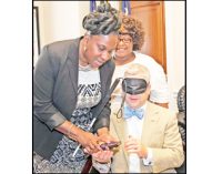 Local women give congressman Blind Sensitivity Training