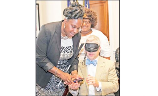 Local women give congressman Blind Sensitivity Training