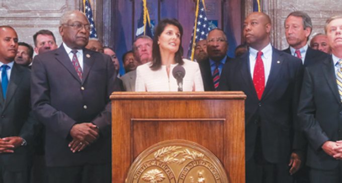 S.C. governor calls on removal of Confederate flag from Statehouse grounds