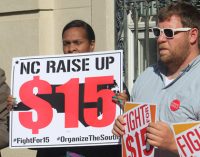 Protesters demand minimum wage increase to $15