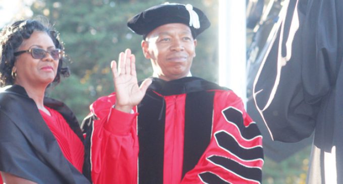 Robinson promises  growth as he is installed as WSSU chancellor