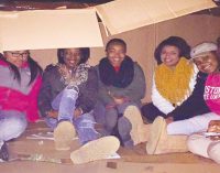 Residents sleep outside to bring awareness to area homelessness