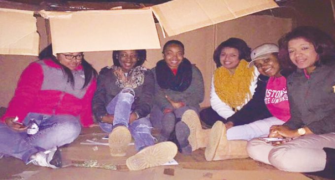 Residents sleep outside to bring awareness to area homelessness