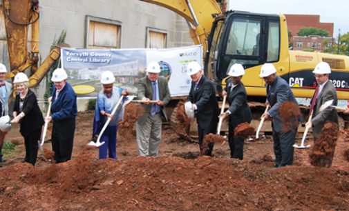 Officials look to future as ground  broken for new Central Library