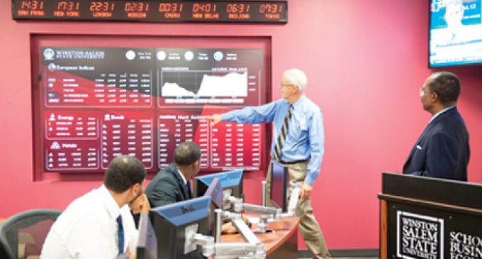 WSSU students to learn hands-on in new trading room