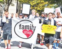 Men Take Symbolic Walk Against Abuse