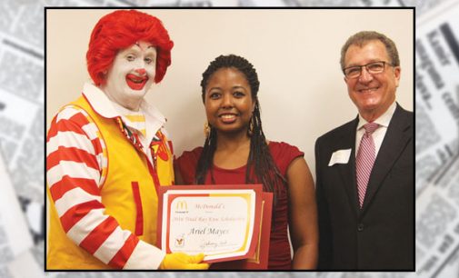 Local youth wins scholarship for tuition from McDonald’s