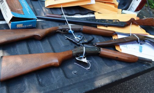 Police gather unwanted guns from the public