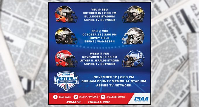 Four 2016 CIAA football games will be televised