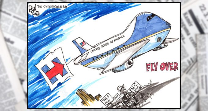 Editorial Cartoon: Fly Over