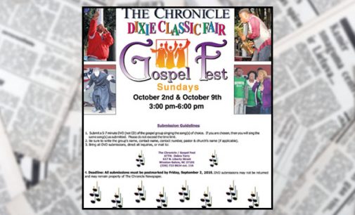 Gospelfest submissions accepted now until September 2nd