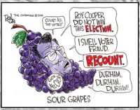 Editorial Cartoon: Sour grapes