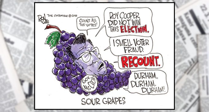 Editorial Cartoon: Sour grapes