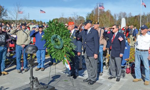 Veterans Day ceremony addresses flag burning and protests