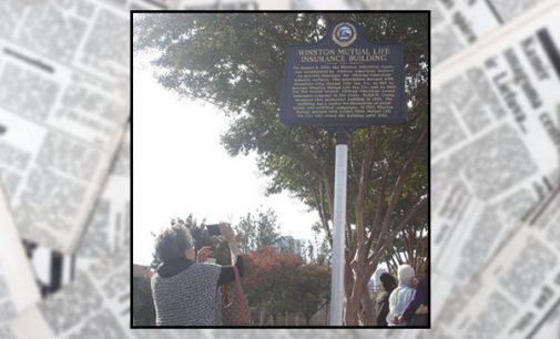 Historic marker gives Winston Mutual Building status