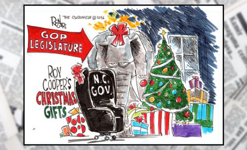 Editorial Cartoon: Roy Cooper’s Christmas gifts