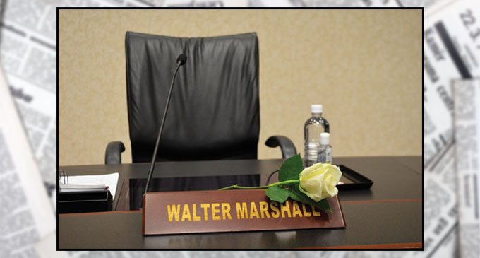 Who will succeed Walter Marshall?