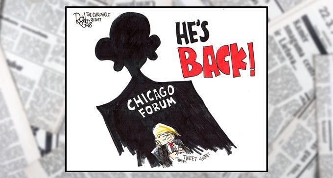 Editorial Cartoon: He’s Back