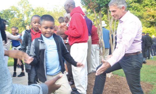 Students receive warm welcome at school