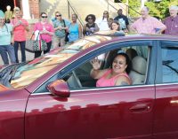 Back in the driver’s seat: Local woman gets car though Wheels4Hope