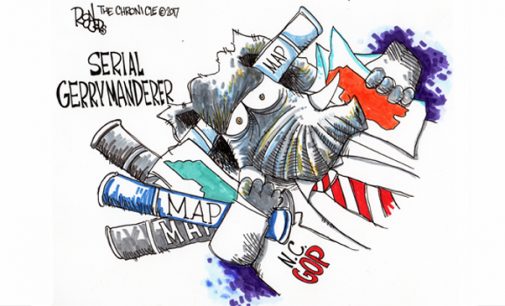 Editorial Cartoon: Serial Gerrymanderer
