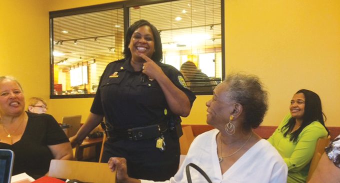 Chief surprises sorority sisters with a visit