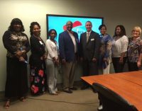 WS/FCS Title I Department meets with N.C. Principal of the year