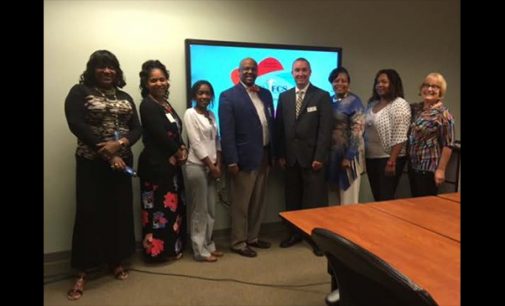 WS/FCS Title I Department meets with N.C. Principal of the year