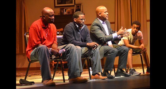 Play provides opportunity for talk about manhood