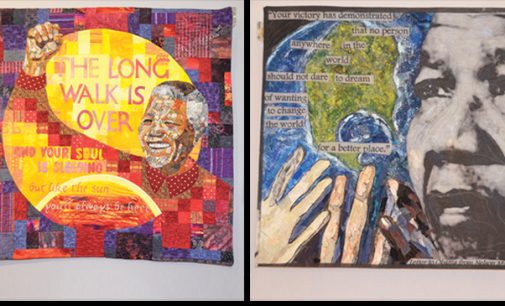 Quilts of Mandela now at Delta Arts Center