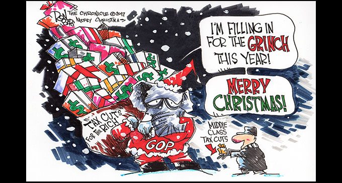 Editorial Cartoon: Grinch Tax Cuts