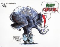 Editorial Cartoon: Holiday Tax Bill