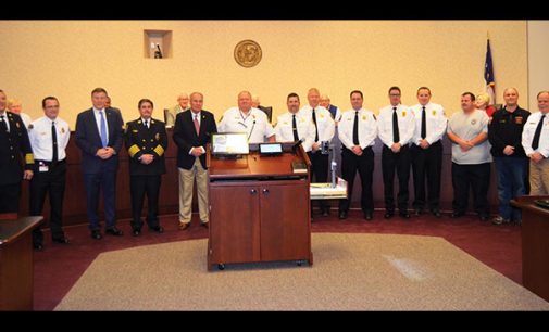 Insurance commissioner recognizes local fire departments