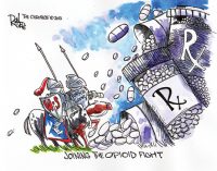 Editorial Cartoon: Opioid Fight