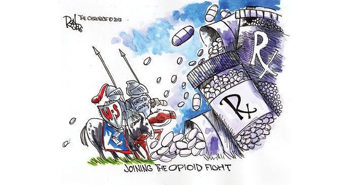 Editorial Cartoon: Opioid Fight