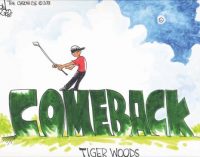 Editorial Cartoon: Tiger Woods