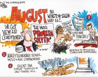 Editorial Cartoon: August in Winston-Salem and N.C.