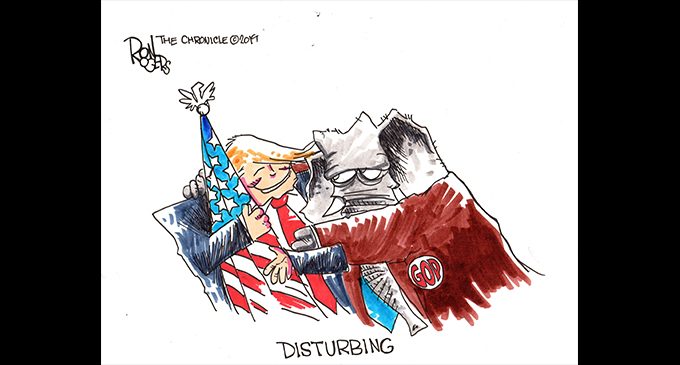 Editorial Cartoon: Disturbing